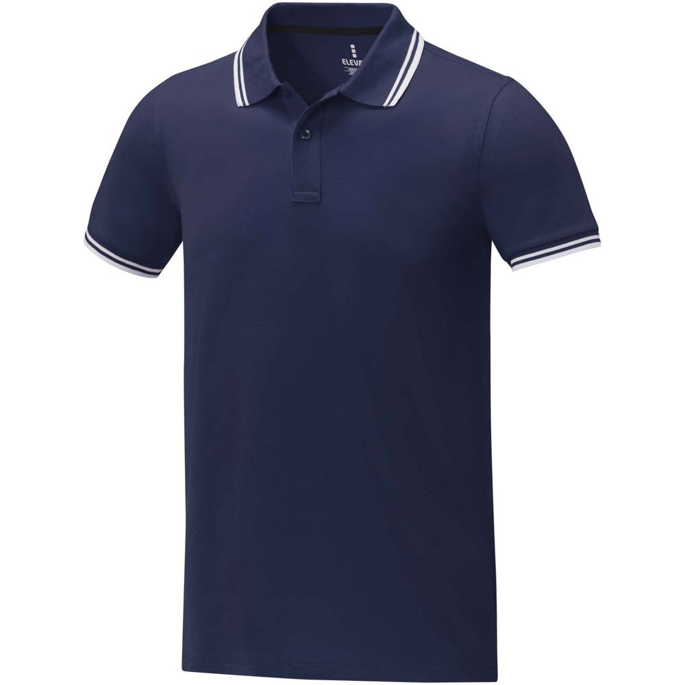 Amarago 200 g/m² Polo mit abgesetztem Rand für Herren - Navy